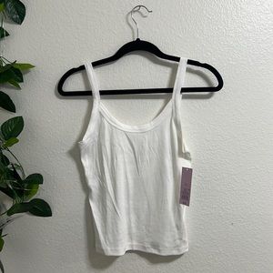 Wild fable white square back crop tank — size s